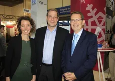 Johan Claes van de BNFW (rechts) en Kristien De Waele en Hans Frans van DPS: een Belgisch expertisebureau dat wereldwijd actief is.