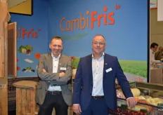 Frank van Otterdijk en Rogier van Avendonk van Combifris. Dit bedrijf legt zich toe op de toelevering van halffabricaten voor groentesnijbedrijven.