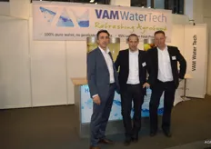 Vam Water Tech staat voor efficiënt, veilig en verantwoord waterhergebruik. Hans Blaak, Eduard van Antwerpen en Jan Evert de Jonghh.