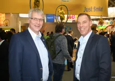 AGF-inkopers Henk Verwoert en Marcel Coulier van Hanos
