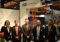 Jojanneke Stam, Gert-Jan van der Meer, Gert Noorderink, Leander van Bellen (HDG Services) en Dennis van den Kieboom