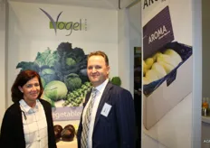 Irene Valstar en Martin van Lier, de nieuwe commercieel directeur van Vogel AGF