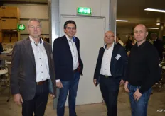 Ger Verschuuren van MBS Beton, Jan Willem Pieper van TSG, Anton Bunt van MBS Beton en Karel van Sen van Hoondert Staalbouw.