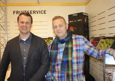 De heren van Benelux Fruitservice. Links Maran Hermanowicz en rechts Filip Callewaert.