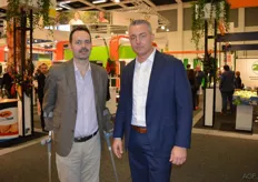 Carlo de Haas met zijn Amerikaanse collega van FlyUs