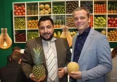 Frank Ocampo van Hagé met zijn oud-collega Robbie Bloemendaal van Total Fresh