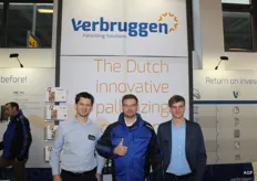 Freerk-Jan de Haan, Erik Bruggink en Wouter Nederveen van Verbrugging Palletizing Solutions.