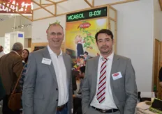 Stephan van Marrewijk van Vicasol en Pieter de Ruiter van 4 Fruit Company. Deze bedrijven werken al sinds 1991 samen.
