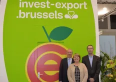 Europees Centrum voor Fruit en Groenten uit Brussel. Meneer Thierry Nuttin, directeur , Marion Vancoutteren, adjunt directeur en Thierry Farnir van Invest Export Brussel.