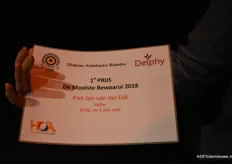Het certificaat van Piet-Jan van der Eijk