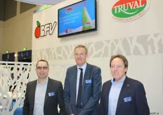Davy Smets, Marc Evrard en Diether Everaerts van de Belgische Fruit Veiling