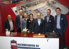 Burg Machinefabriek werd vertegenwoordigd door Joan van Burg, Arie Verhoef, Peter van Burg, Thamara Zuidweg, Arjan van Burg, Rene Koster en Arjan de Nood