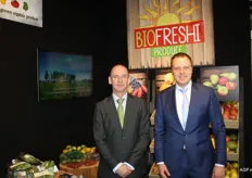Gerrit-Jan Roza en Wim Jansen van BioFreshi Produce