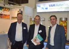 Waterzuiveringsspecialist VAM WaterTech reinigt productiewater voor hergebruik. Jan Evert de Jongh, Eduard van Antwerpen en Hans Blaak.
