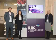 Nick Hall, Helen Wang en Maura Furniss van BBC Technologies.