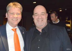 Gijsbrecht Gunter voorzitter Uiencomité en André Boot van Hazera.