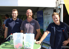 Aron Bom, Philip Buijck en Ties Berkers van Syngenta