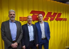 De Nederlandse delegatie van DHL Global Forwarding met Mario Volkers, Dimitri Brink en Ivo Koopmans